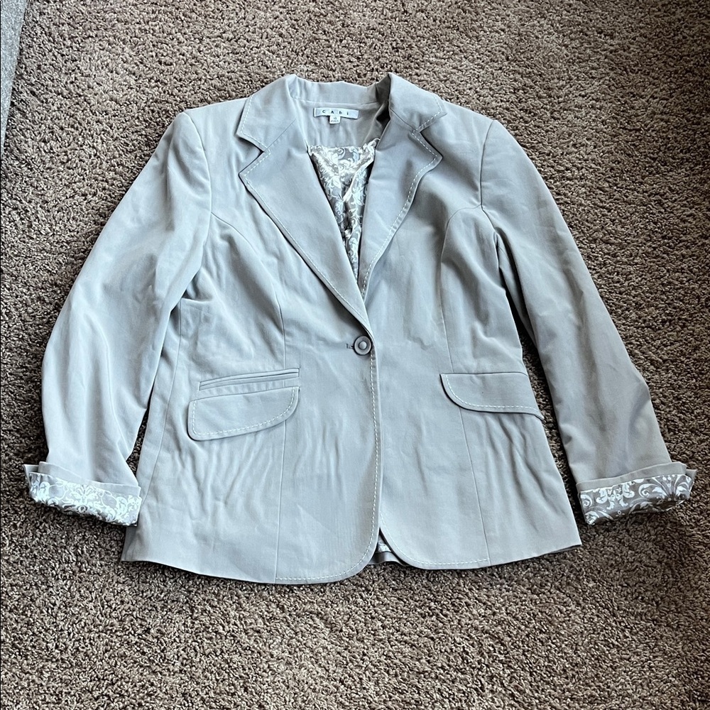 Cabi Women's Gray Blazer Style 832